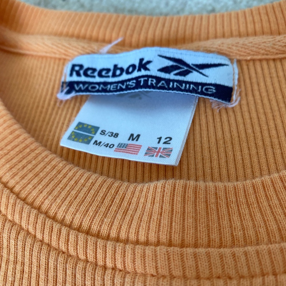 Orange Ribbed Reebok Shirt - Picture 3 of 3